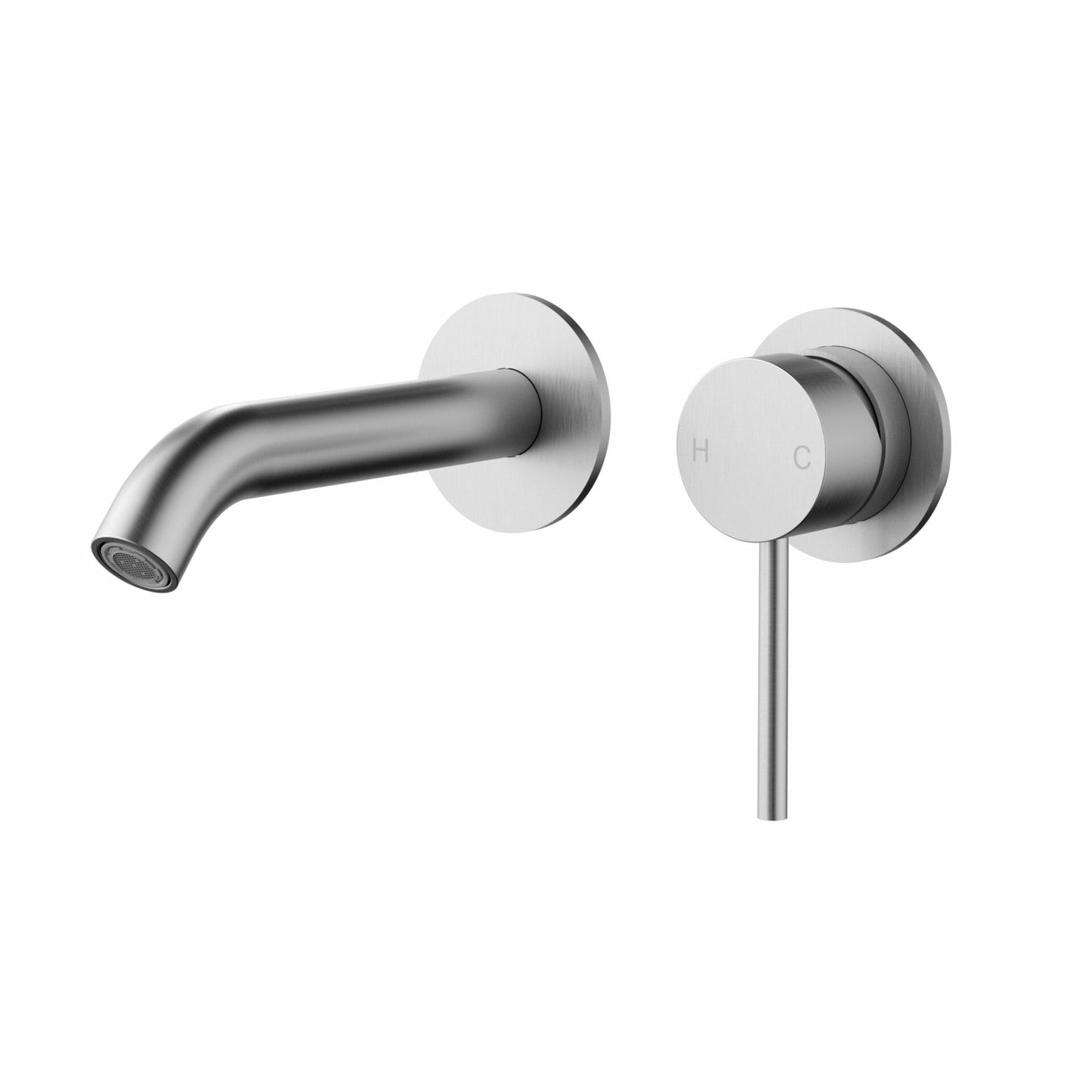 Otus Slimline Stainless Steel Wall Basin Mixer Separate Back Plate Trim Kits