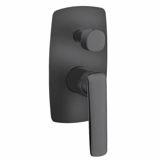 Bellino Gun Metal Grey Gold Shower Mixer   With Diverter