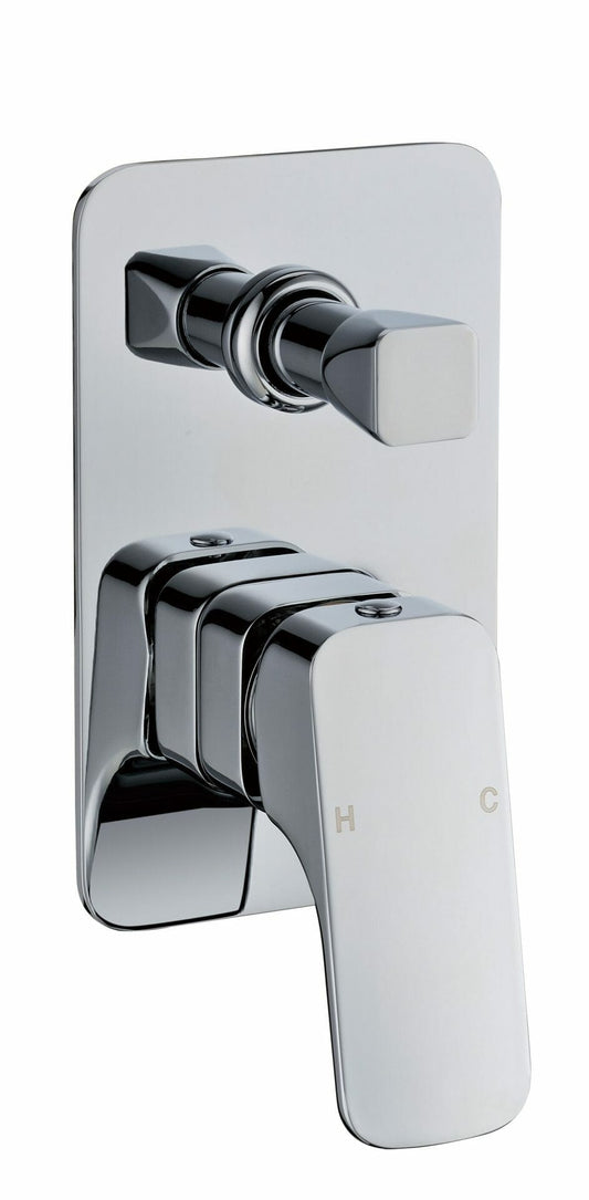 Nova Wall Mixer With Diverter - Chrome