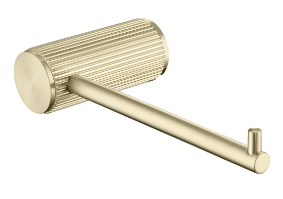 Mica Fluted Toilet Paper Holder - French Gold