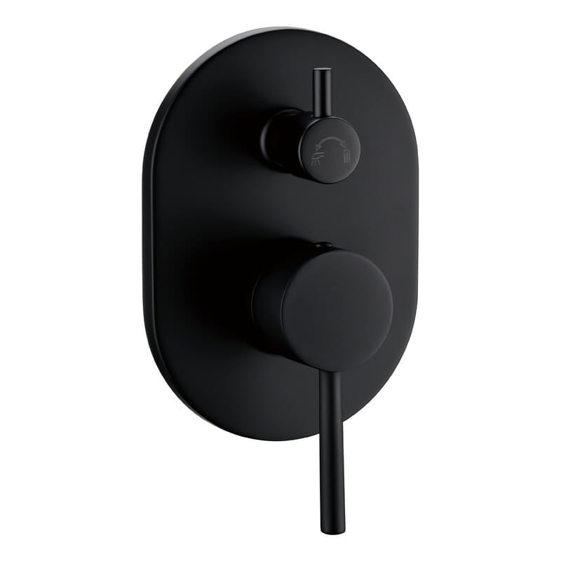 Otus Wall Mixer With Diverter - Matt Black