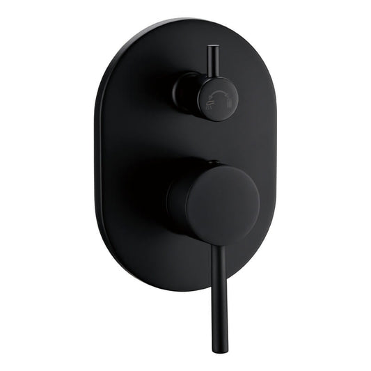 Otus Wall Mixer With Diverter - Matt Black