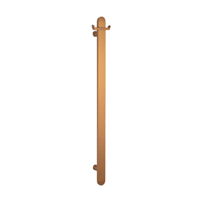 Radiant Brushed Bronze Flat Profile Vertical 930mm NON-HEATED Single Bar Towel Rail