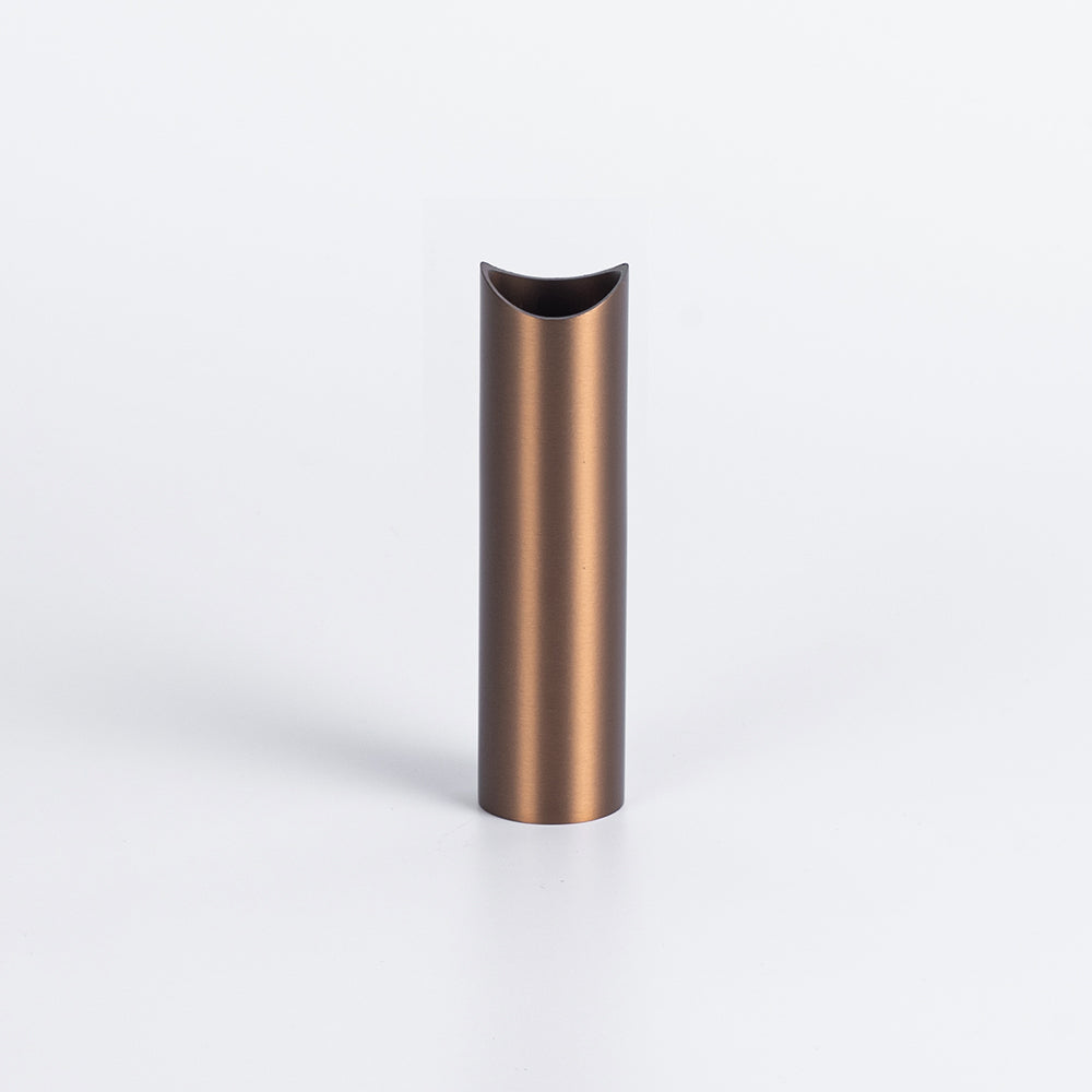 Radiant Brushed Bronze round tube leg 90mm