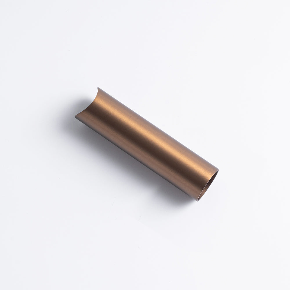 Radiant Brushed Bronze round tube leg 90mm