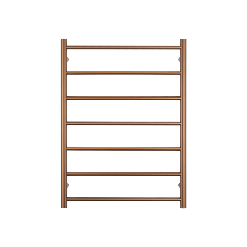 Heated Round Ladder 600 x 800mm Brushed Bronze