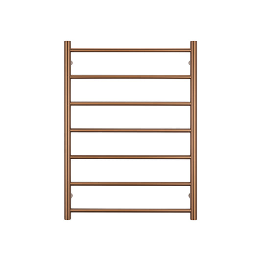 Heated Round Ladder 600 x 800mm Brushed Bronze