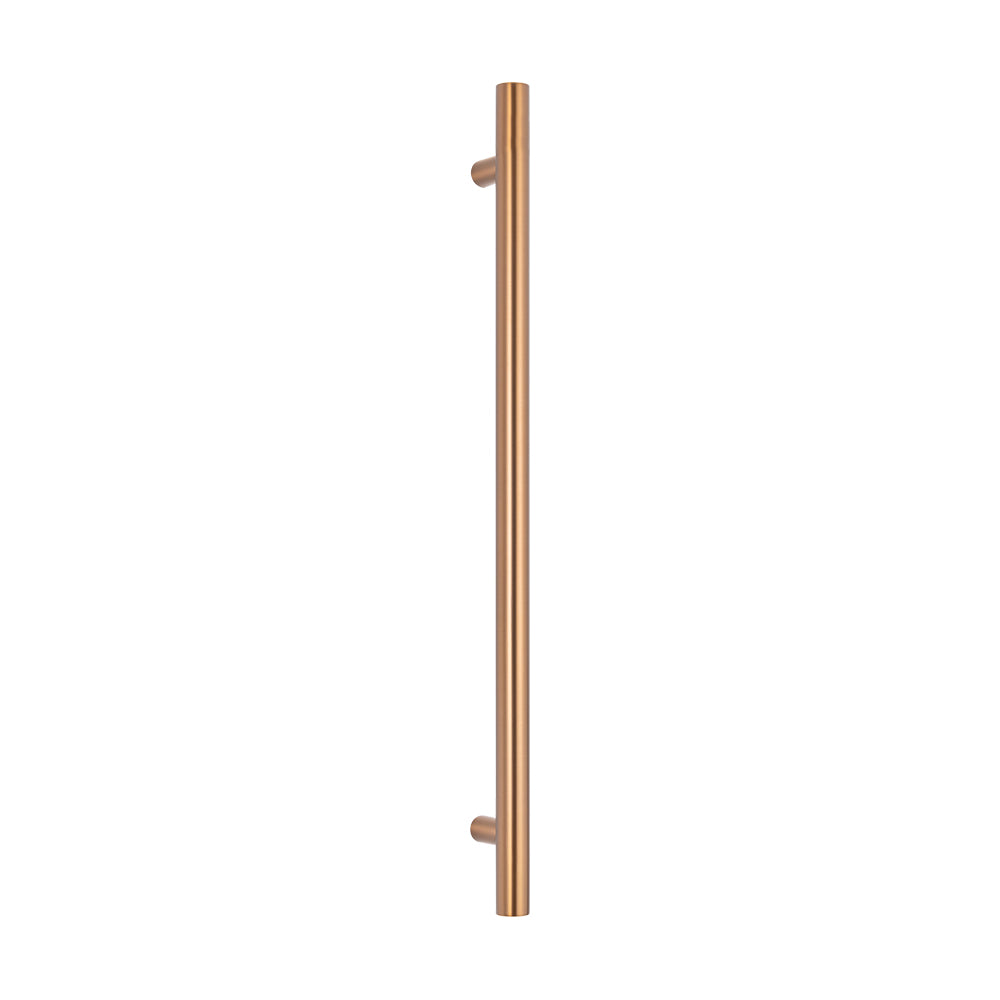 Radiant Brushed Bronze Vertical 950mm Round NON-HEATED Single Bar Towel Rail