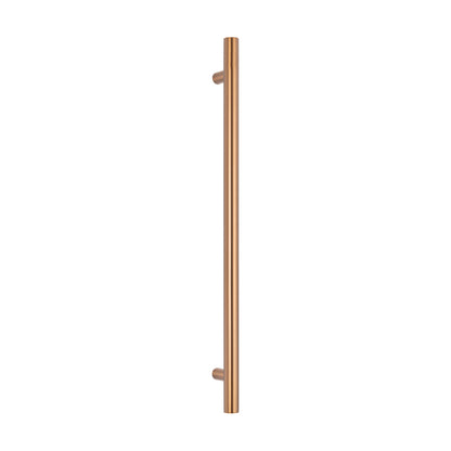 Radiant Brushed Bronze Vertical 950mm Round NON-HEATED Single Bar Towel Rail