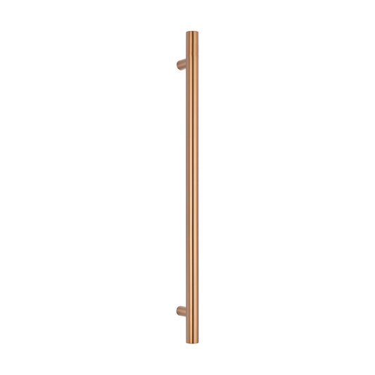 Radiant Brushed Bronze Vertical 950mm Round NON-HEATED Single Bar Towel Rail