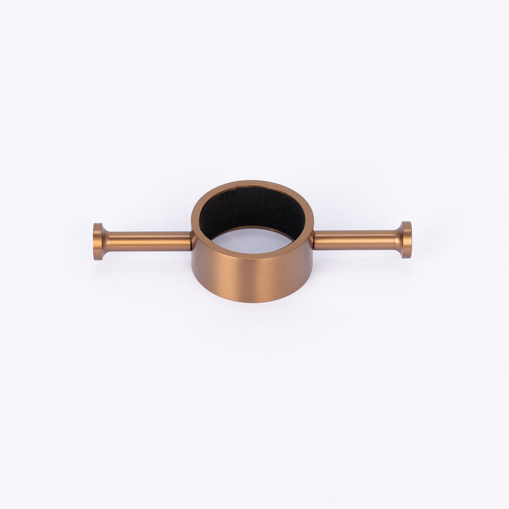 Radiant Vertical Towel Rail Hook for Vertical HEATED Bar Brushed Bronze