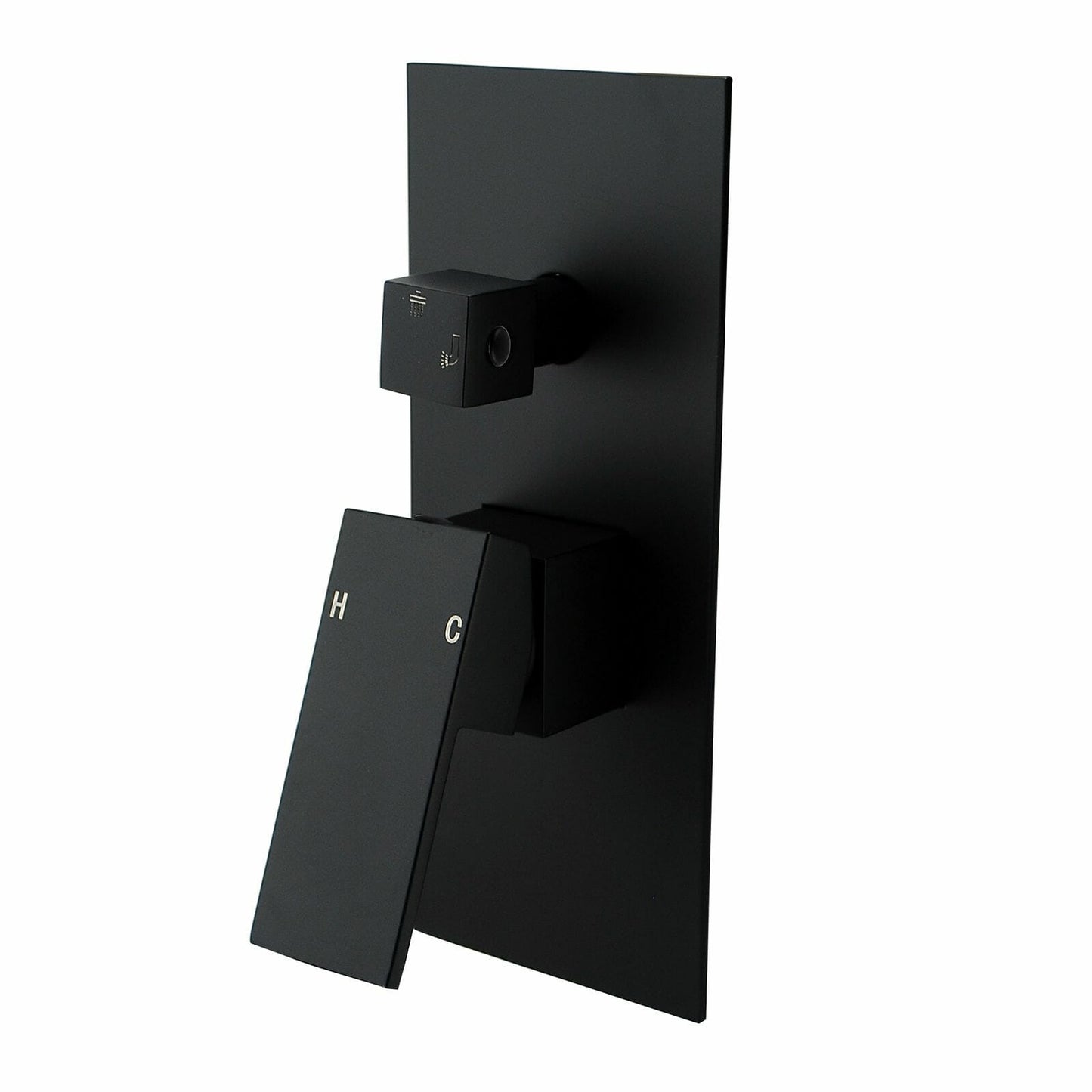 Blaze Black Shower/Bath Mixer Diverter   Long Cover