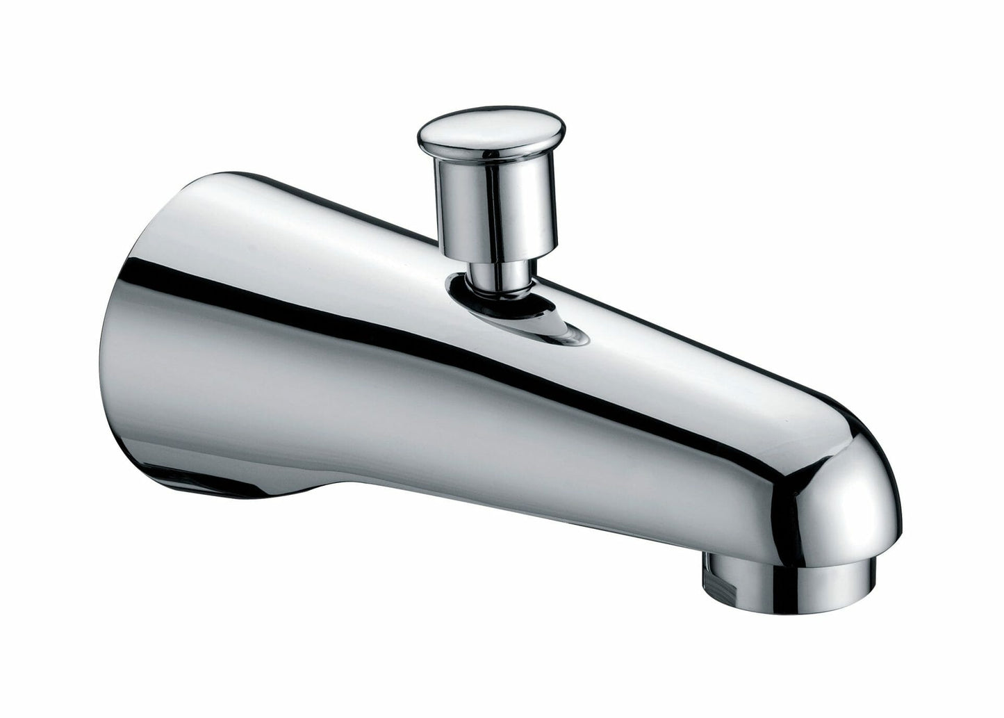 Yale Round Bath Spout With Diverter - Chrome