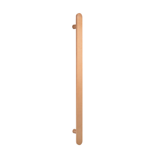 Radiant VERTICAL FLAT BAR TOWEL RAIL 50 X 930MM BRUSHED COPPER
