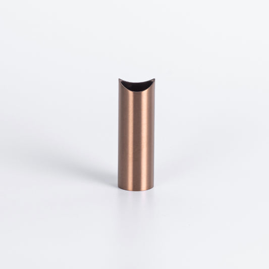 Radiant Brushed Copper round tube leg 70mm