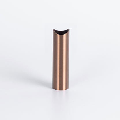 Radiant Brushed Copper round tube leg 90mm