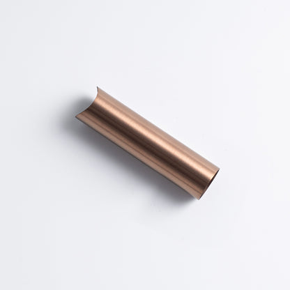 Radiant Brushed Copper round tube leg 90mm