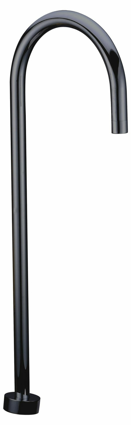 Yale  Round Floor-mounted Bath Spout - Matt Black