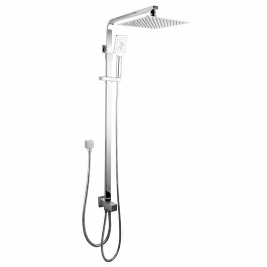 10 inch Square Chrome Shower Station Top/Bottom Inlet