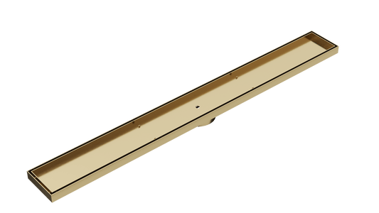 Ezyflow 900mm Tile Insert Linear Waste DN89 - Brushed Brass