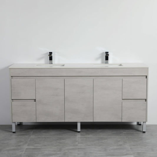 Nova Plywood Floor Vanity - Concrete Grey   - 1800mm