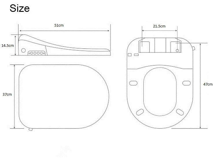 Smart Bidet Toilet Seat