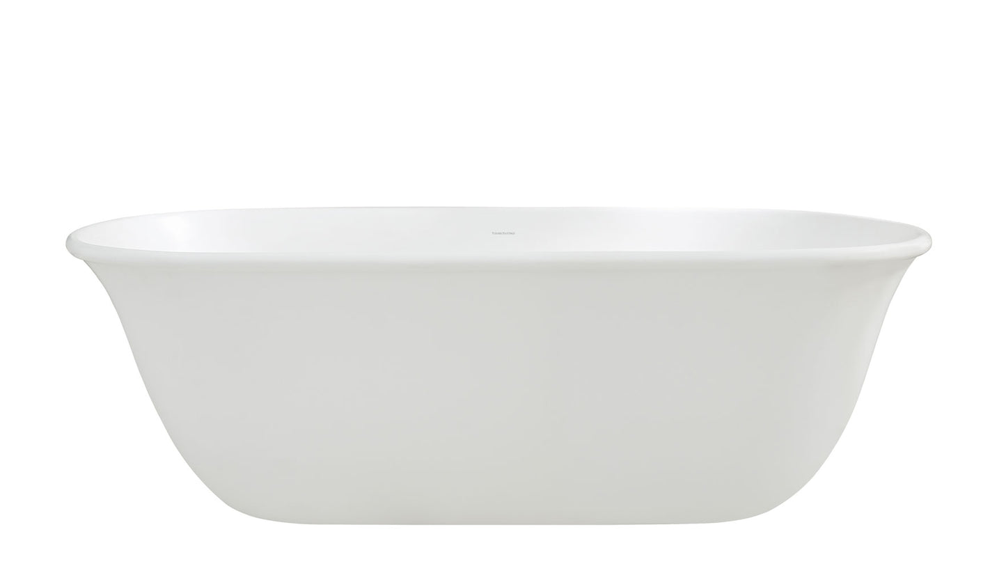 Blanche 162 TitanCast Bath - Satin Silk White
