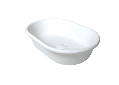 Blanche 53x36 TitanCast Basin - Satin Silk White