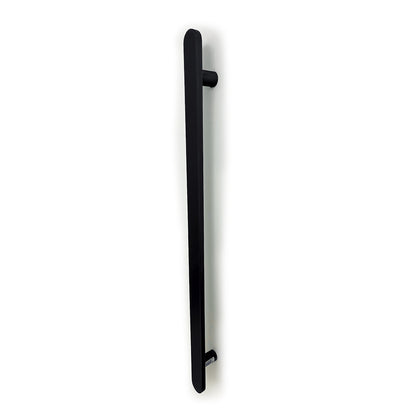 Radiant VERTICAL FLAT BAR TOWEL RAIL 50 X 930MM Matt Black