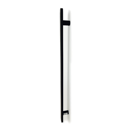 Radiant Matt Black Flat Profile Vertical 930mm NON-HEATED Single Bar Towel Rai