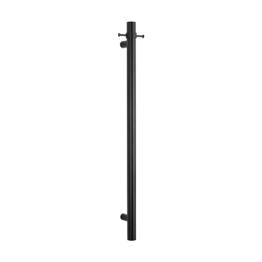 Radiant Vertical Towel Rail Hook for Vertical HEATED Bar Black