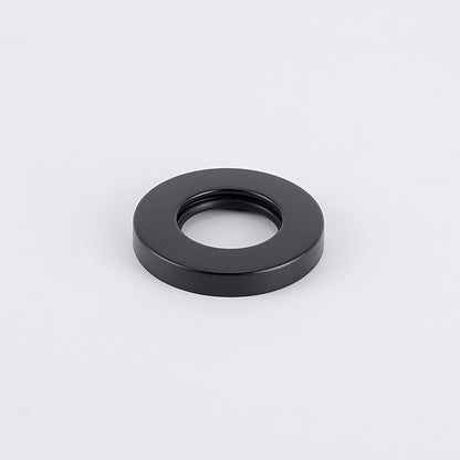 Radiant Matt Black Vertical towel rail (round & flat) Cover Plate