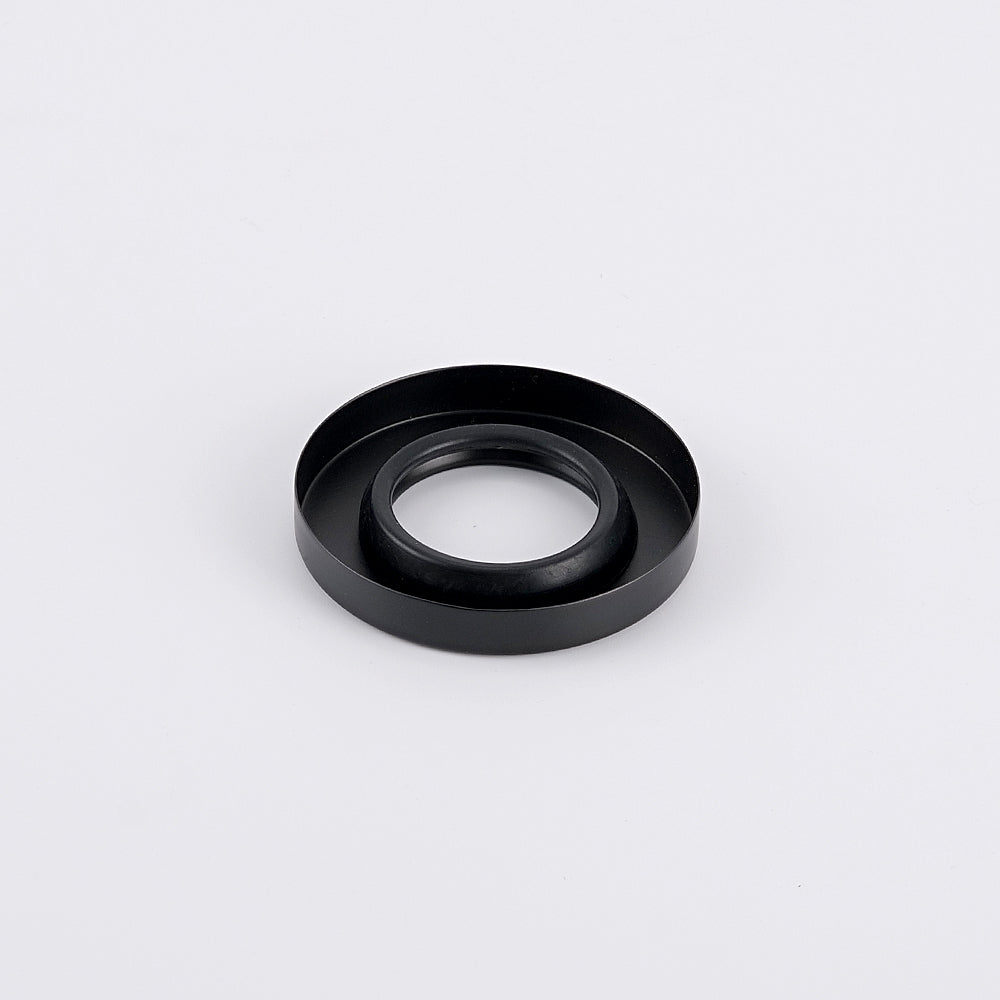 Radiant Matt Black Vertical towel rail (round & flat) Cover Plate