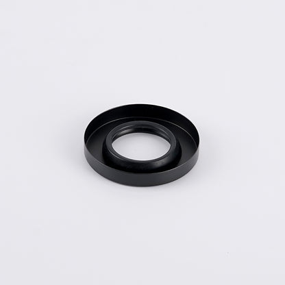 Radiant Matt Black Vertical towel rail (round & flat) Cover Plate