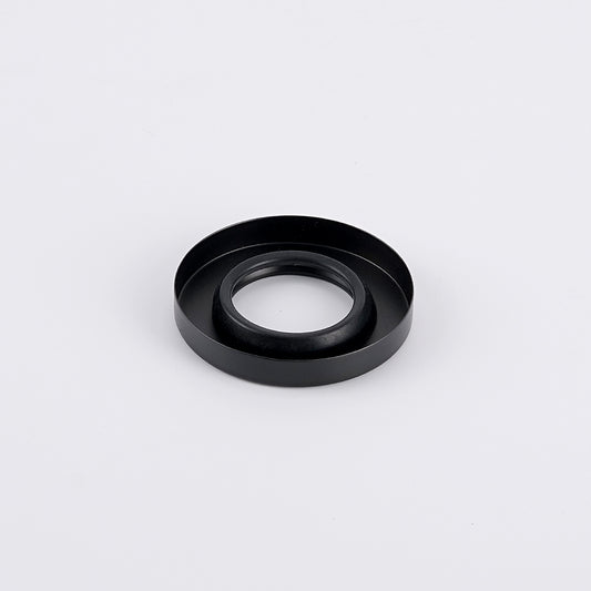 Radiant Matt Black Vertical towel rail (round & flat) Cover Plate