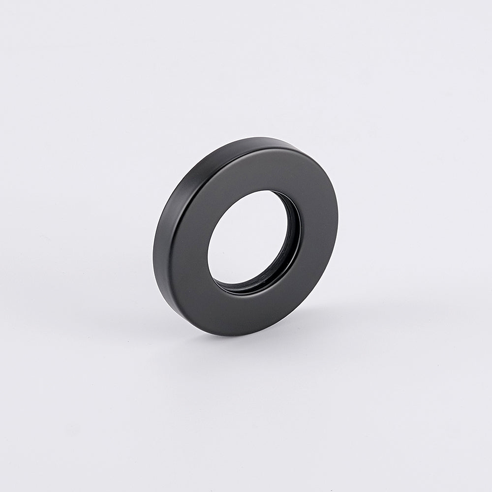 Radiant Matt Black Vertical towel rail (round & flat) Cover Plate