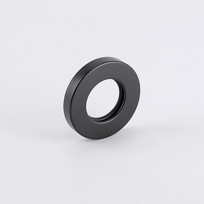 Radiant Matt Black Vertical towel rail (round & flat) Cover Plate