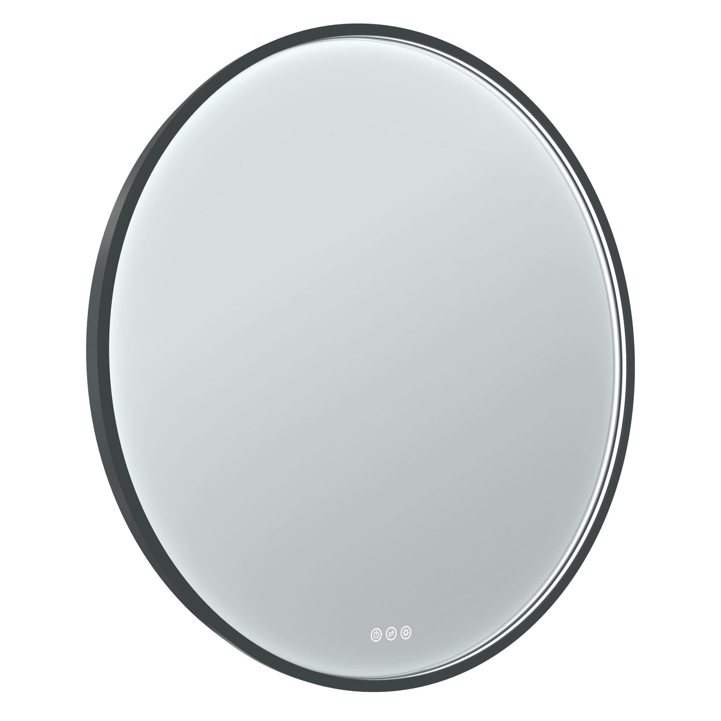 Radiant OLËK - Matt Black - 600mm LED Mirror