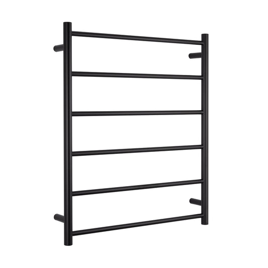 Radiant Matt Black 700 x 830mm Round NON-HEATED Towel Rail