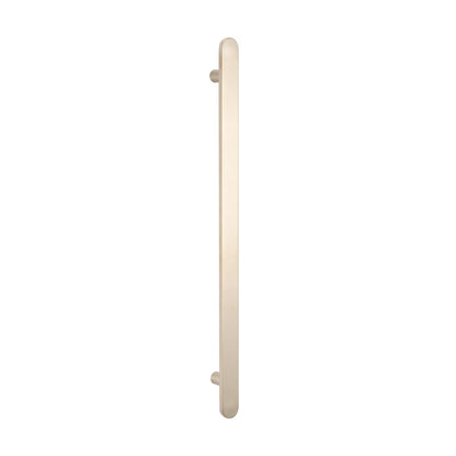 Radiant VERTICAL FLAT BAR TOWEL RAIL 50 X 930MM BRUSHED NICKEL
