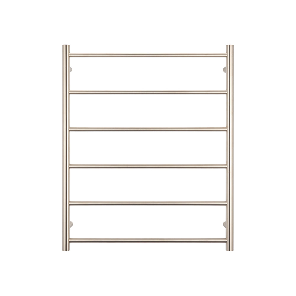 Radiant Brushed Nickel 700 x 830mm Round NON-HEATED Towel Rail