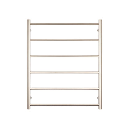 Radiant Brushed Nickel 700 x 830mm Round NON-HEATED Towel Rail