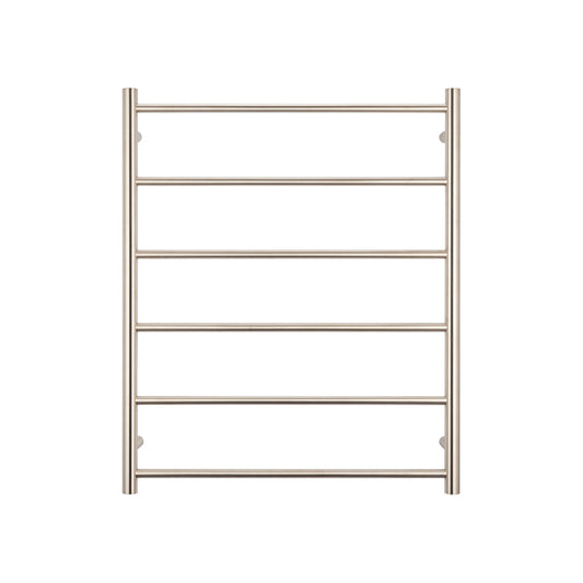 Radiant Brushed Nickel 700 x 830mm Round NON-HEATED Towel Rail