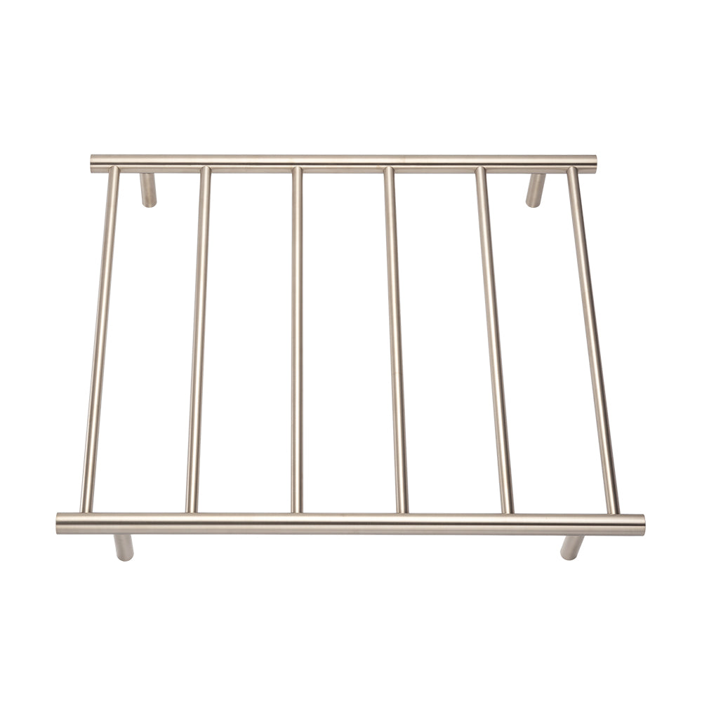 Radiant Brushed Nickel 700 x 830mm Round NON-HEATED Towel Rail