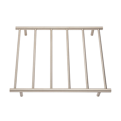 Radiant Brushed Nickel 700 x 830mm Round NON-HEATED Towel Rail