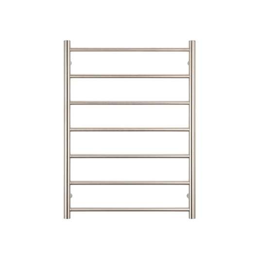 Radiant Brushed Nickel 600 x 800mm Square HEATED Towel Rail RIGHT