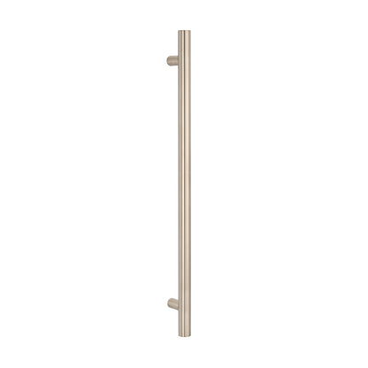 Radiant Vertical Single HEATED Towel Bar 40mm X 950mm Brushed Nickel