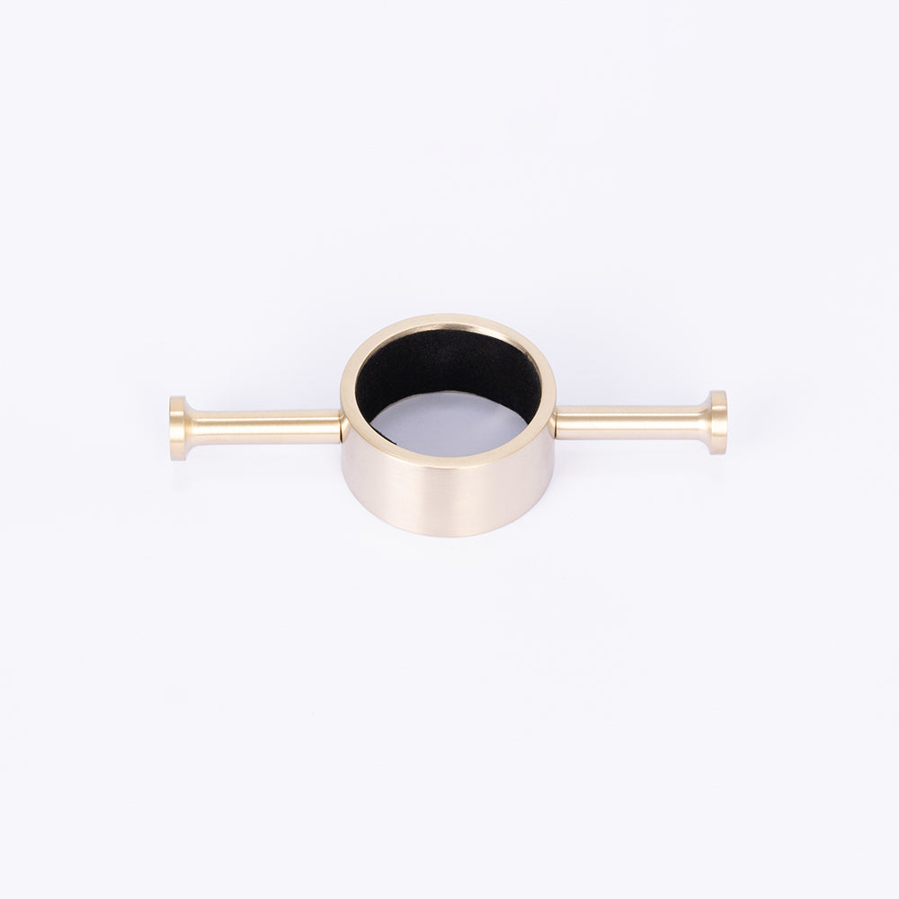 Radiant Brushed Nickel Vertical 950mm Round NON-HEATED Single Bar Towel Rail