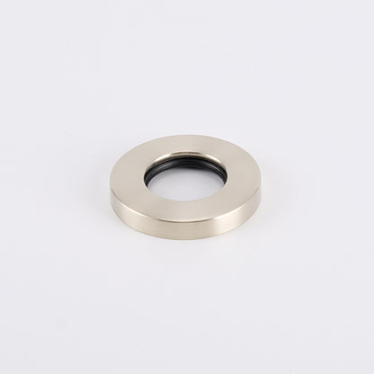 Radiant Brushed Nickel Vertical towel rail (round & flat) Cover Plate