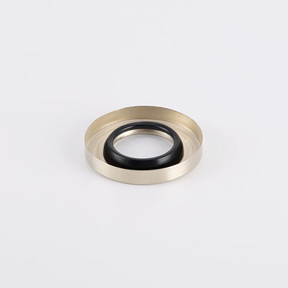 Radiant Brushed Nickel Vertical towel rail (round & flat) Cover Plate